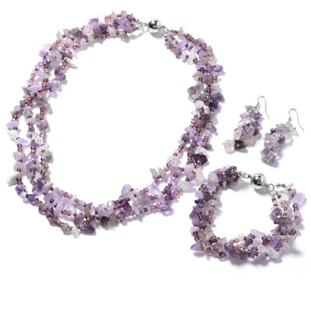 466.50 Tcw African Amethyst 3 Piece Collection